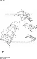 GARDE BOUE ARRIERE pour Suzuki GLADIUS 650 2013