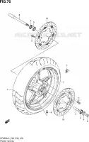 ROUE AVANT (SFV650L3 E33) pour Suzuki GLADIUS 650 2013