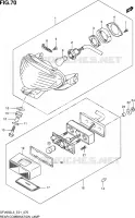 ENSEMBLE FEU ARRIERE (SFV650L3 E21) pour Suzuki GLADIUS 650 2013