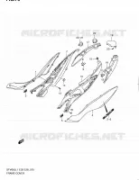 CARENAGES ARRIERE (SFV650L1 E33) pour Suzuki GLADIUS 650 2011