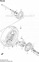 ROUE ARRIERE (SFV650L2 E28) pour Suzuki GLADIUS 650 2012