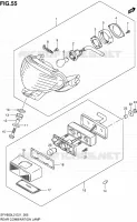 ENSEMBLE FEU ARRIERE (SFV650UAL2 E21) pour Suzuki GLADIUS 650 2012