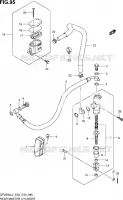 MAITRE CYLINDRE ARRIERE (SFV650L3 E33) pour Suzuki GLADIUS 650 2013