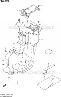 BAC A BATTERIE   OUTILS (SFV650AL3 E21) pour Suzuki GLADIUS 650 2016