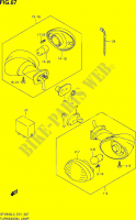 CLIGNOTANTS (SFV650UL3 E24) pour Suzuki GLADIUS 650 2014