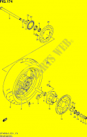 ROUE ARRIERE (SFV650AUEL3 E21) pour Suzuki GLADIUS 650 2014