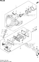 ENSEMBLE FEU ARRIERE (SFV650L3 E28) pour Suzuki GLADIUS 650 2013