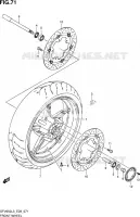 ROUE AVANT (SFV650AL3 E28) pour Suzuki GLADIUS 650 2013
