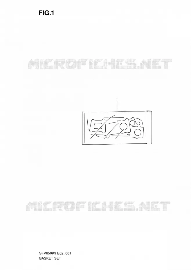KIT JOINTS Suzuki MOTO 650 GLADIUS 2009  SFV650UK9(E24)