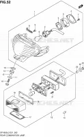 ENSEMBLE FEU ARRIERE (SFV650UL2 E21) pour Suzuki GLADIUS 650 2012