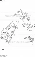 GARDE BOUE ARRIERE (SFV650UAL2 E21) pour Suzuki GLADIUS 650 2012