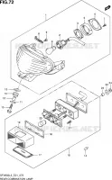 ENSEMBLE FEU ARRIERE (SFV650UL3 E21) pour Suzuki GLADIUS 650 2013