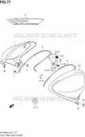 COUVRE RESERVOIR pour Suzuki GLADIUS 650 2012
