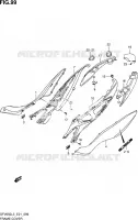 CARENAGES ARRIERE (SFV650L3 E24) pour Suzuki GLADIUS 650 2013