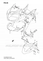 SUPPORTS / FIXATIONS CARENAGES (SV1000S/S1/S2) pour Suzuki SV-S 1000 2006