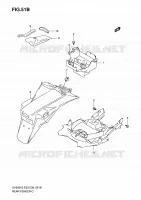 GARDE BOUE ARRIERE (WITH ABS) pour Suzuki SV-S 650 2005