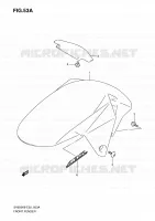 GARDE BOUE AVANT (MODEL K9) pour Suzuki SV 650 2009
