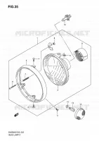 PHARE (SV650K8/AK8 E24) pour Suzuki SV 650 2009