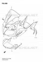 CARENAGES   ETIQUETTES (MODEL L0) pour Suzuki SV-S 650 2010