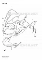 CARENAGES   ETIQUETTES (MODEL L0) pour Suzuki SV 650 2010