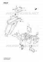 GARDE BOUE ARRIERE (WITHOUT ABS) pour Suzuki SV 650 2010