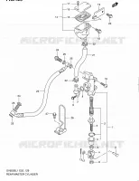 MAITRE CYLINDRE ARRIERE (SV650SUL1 E24) pour Suzuki SV 650 2011