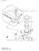 MAITRE CYLINDRE AVANT (SV650SL1 E02) pour Suzuki SV 650 2011