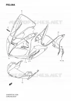 CARENAGES   ETIQUETTES (MODEL K9 WITH COWLING) pour Suzuki SV-S 650 2009