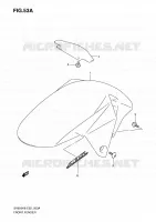 GARDE BOUE AVANT (MODEL K9) pour Suzuki SV-S 650 2009