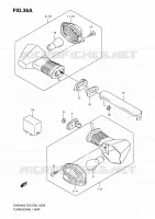 CLIGNOTANTS (SV650K9/AK9) pour Suzuki SV-S 650 2010