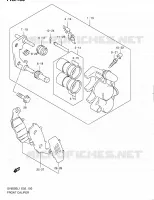 ETRIER DE FREIN AVANT (SV650SAL1 E24) pour Suzuki SV 650 2011