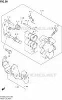 ETRIER DE FREIN AVANT (SV650SL2 E24) pour Suzuki SV 650 2012