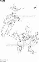 GARDE BOUE ARRIERE (SV650SL2 E02) pour Suzuki SV 650 2012