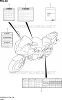 ETIQUETTE pour Suzuki SV-S 650 2013