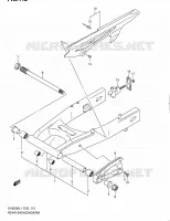 BRAS OSCILLANT ARRIERE (SV650SAL1 E24) pour Suzuki SV 650 2011