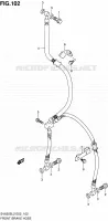 DURITE DE FREIN AVANT (SV650SL2 E02) pour Suzuki SV 650 2012