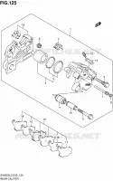 ETRIER DE FREIN ARRIERE (SV650SAL2 E24) pour Suzuki SV 650 2012