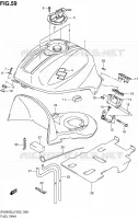 RESERVOIR D'ESSENCE (SV650SAL2 E24) pour Suzuki SV 650 2012
