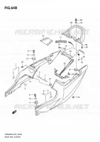 CARENAGES ARRIERE (SV650SL0/SUL0/SAL0/SUAL0) pour Suzuki SV 650 2008