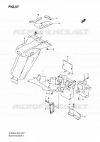 GARDE BOUE ARRIERE (WITHOUT ABS) pour Suzuki SV 650 2008