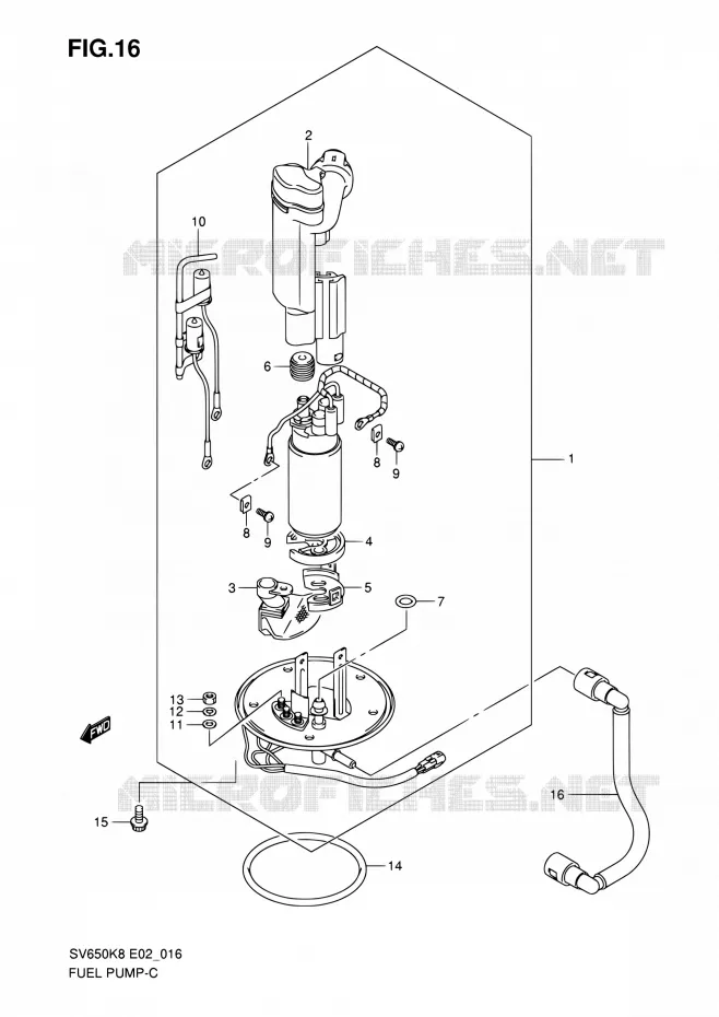 POMPE A ESSENCE Suzuki MOTO 650 SV-S 2009  SV650SUAK9(E24)