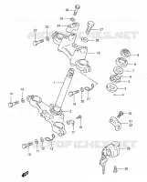 TE DE FOURCHE (MODELE K1 E71) pour Suzuki TS 185 1997