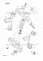 TE DE FOURCHE (E24) pour Suzuki TS-R 200 1992