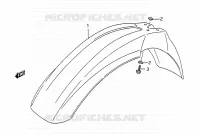 GARDE BOUE AVANT pour Suzuki TS-R 200 1993