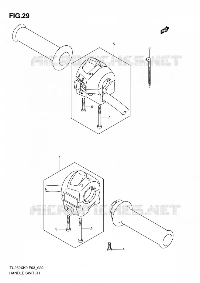COMMODOS Suzuki MOTO 250 TU 2010  TU250XL0