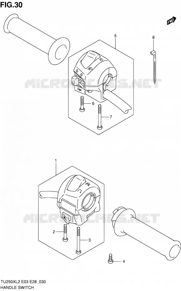 COMMODOS Suzuki MOTO 250 TU 2012  TU250XL2(E03,E28,E33)