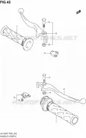 ENSEMBLE LEVIERS   POIGNEES pour Suzuki BURGMAN 125 2007