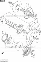 TRANSMISSION (1) pour Suzuki BURGMAN 125 2008