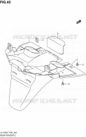 GARDE BOUE ARRIERE pour Suzuki BURGMAN 125 2010