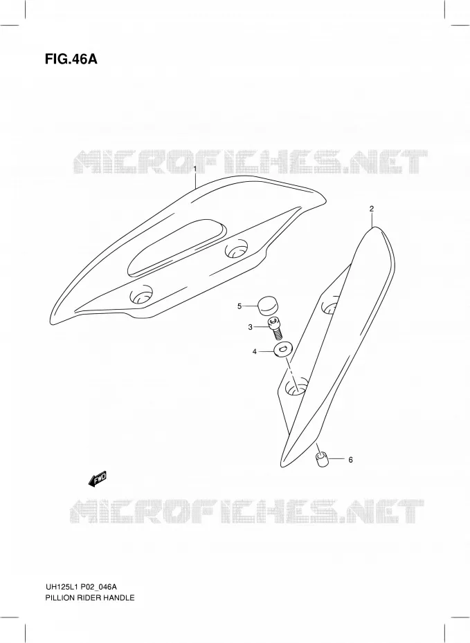 SUPPORT DOSSERET (MODEL EXECUTIVE P19) Suzuki SCOOTER 125 BURGMAN 2011  UH125L1(P19)